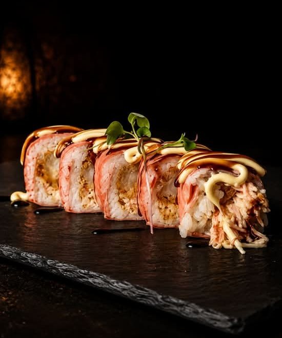 The Crazy Shrimp: shrimp tempura makis